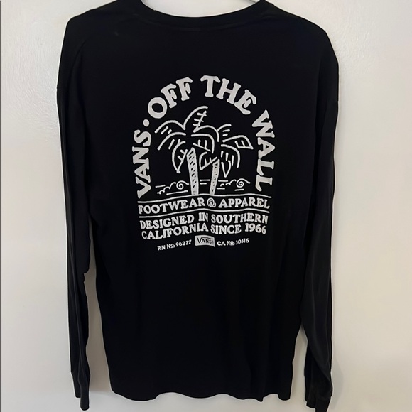 Vans Black Long Sleeve Men's Shirt - Picture 3 of 4